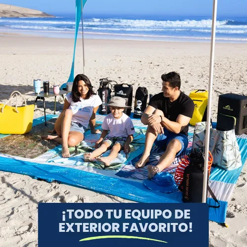 Vista 8 de SUN NINJA Tienda de campaña de playa, refugio solar, toldo de sombra de Verde