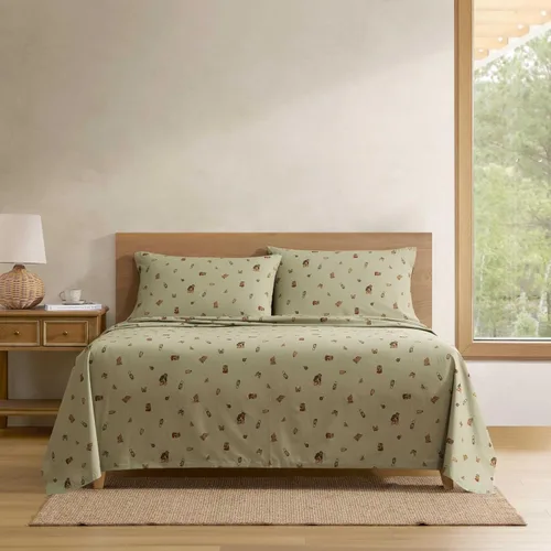 Vista 24 de Eddie Bauer - Juego de sábanas individuales, sábanas de percal de algodón, frescas y frescas, ideales para dormitorio