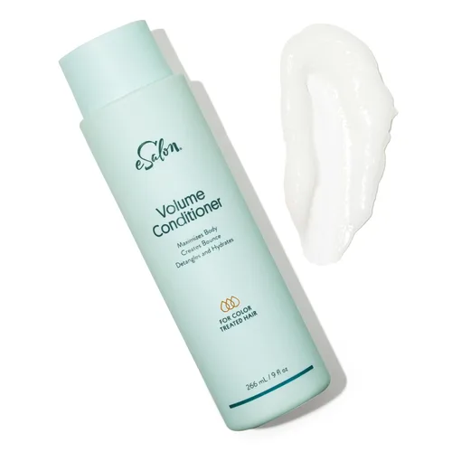 Vista 2 de eSalon Acondicionador de volumen para el cabello, 9 onzas líquidas, libre de crueldad, sin parabenos, añade cuerpo al cabello