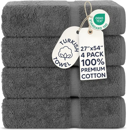 Vista 34 de Chakir Turkish Linens - Toallas turcas de 100% algodón, suaves y absorbentes (juego de 3 toallas personalizables, color aguamarina)