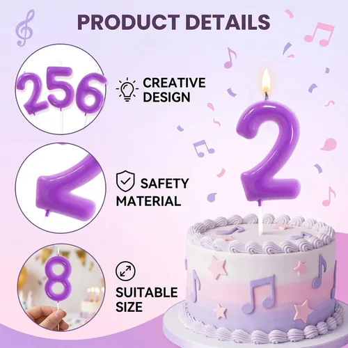 Vista 87 de Velas de número 9 arcoíris con número 3D para decoración de fiesta de pastel de cumpleaños, suministros de celebración de aniversario de boda
