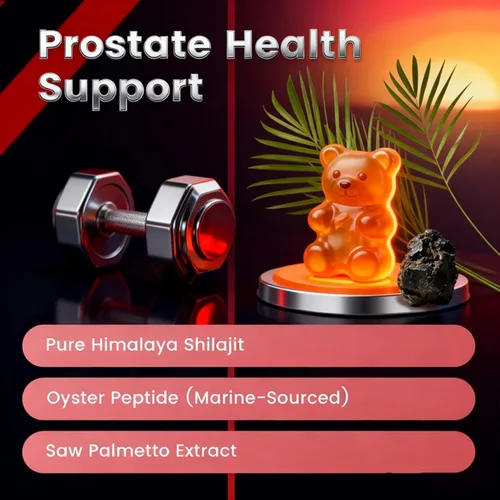 Vista 4 de HolyTime Power Gummies – Shilajit del Himalaya, péptido de ostras y palma enana americana – 60 masticables suaves veganos Vitalidad diaria