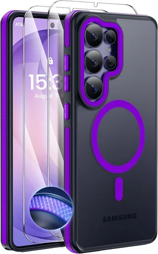 Vista 24 de Funda magnética fuerte para iPhone 12 Pro Max [Protección de grado militar de 10 pies] Compatible con MagSafe, funda protectora a prueba de golpes