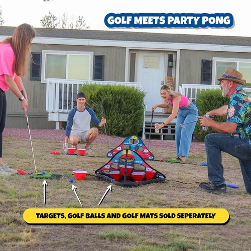 Vista 6 de Modo de juego SIP NN' Hole Objetivos no incluidos Pong gigante para fiesta de tierra y agua y golf se encuentra con fiesta Pong Pong flotante