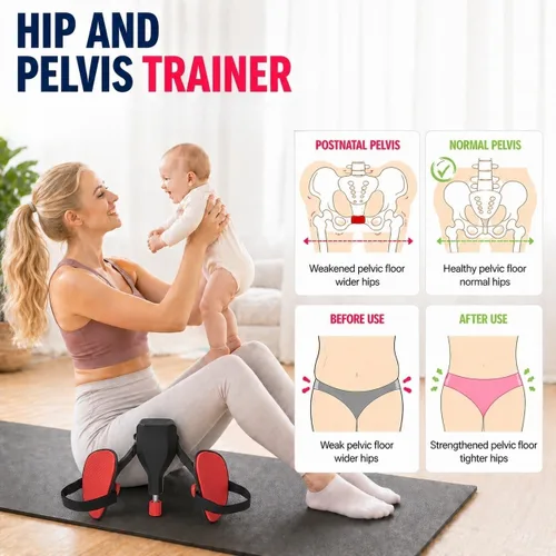 Vista 7 de Entrenador de muslos ajustable Kegel Master Trainer con bandas de resistencia, entrenador de suelo pélvico, muslo y cadera para hombres y mujeres