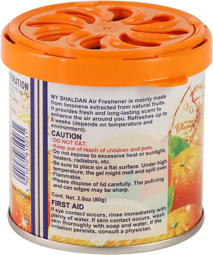Vista 6 de Auto Dynasty Mi Shaldan Gel Natural Limoneno para Ambiente/Coche, Aroma a Naranja, 80g olor a naranja