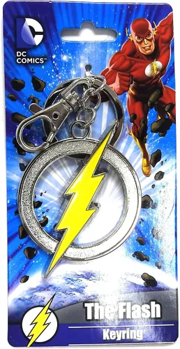 Vista 2 de Entertainment Earth DC Comics The Flash Logo Color Pewter Llavero