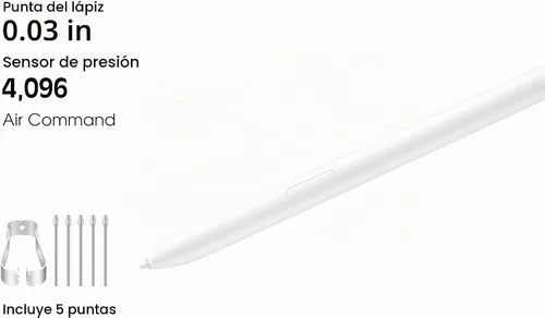 Vista 2 de Reemplazo de lápiz S Pen para Galaxy Tab S9 FE para Samsung Galaxy Tablet S9 FE Stylus - Comando por aire, atracción magnética, compatible con lápiz