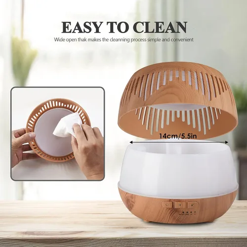 Vista 6 de Humidificadores para dormitorio, habitación grande, hogar, bebé, niños, toda la casa, hotel, oficina, escritorio, planta, 16.9 fl oz, lindo