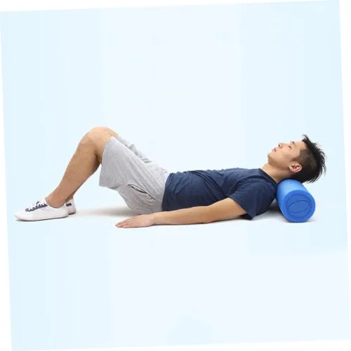 Vista 4 de BESPORTBLE Epe Yoga Roller Columna de masaje sólido azul alta elasticidad Fitness Balance Stick para el alivio profundo del tejido muscular