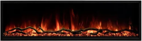 Vista 6 de Modern Flames Landscape Pro Slim - Chimenea eléctrica de pared integrada de 44 pulgadas