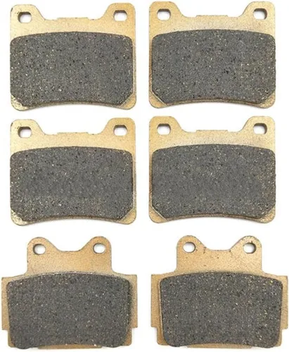 Vista 5 de Pastillas de freno de disco para Yamaha FZ 600 FZ600 S/T/U 1987 1988 motocicleta delantero/trasero pastillas accesorios (color : 1 par delantero)