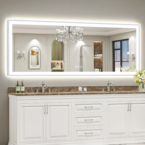 Vista 50 de 24x32 LED Bathroom Mirror, Backlit & Front Lit Lighted Mirror Retroiluminado+luz frontal
