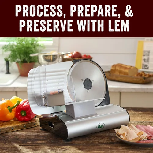 Vista 7 de Rebanadora de carne LEM Mighty Bite de 8.5" Máquina ajustable de la rebanadora de la comida del grueso para la carne de delicatessen, queso, pan
