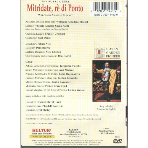 Vista 2 de Mozart Mitridate, rè di Ponto (Royal Opera House, Covent Garden 1993)