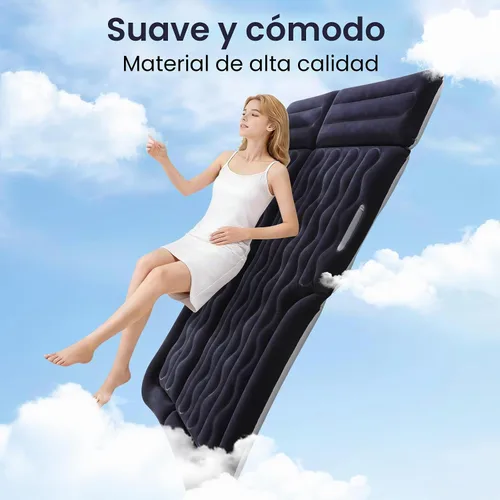 Vista 3 de Eooqi Colchón inflable del aire del coche para la cama del asiento trasero