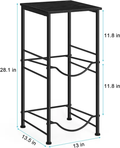 Vista 3 de Organizador para botellas de agua de 5 galones, soporte para jarra de agua con estantes superiores, estante de almacenamiento de jarra de 2 niveles