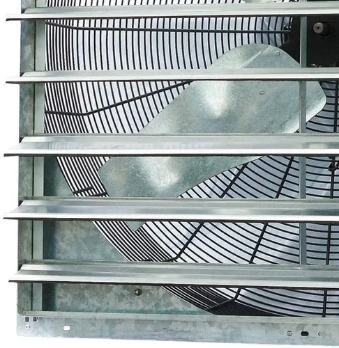 Vista 4 de iLIVING Ventilador de obturación de velocidad variable montado en la pared, Aluminio, Plateado, 36