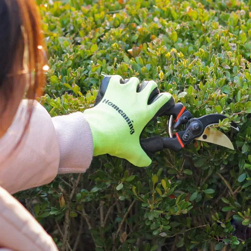 Vista 6 de Guantes de jardinería para mujeres y hombres, guantes protectores, guantes de jardín a prueba de espinas, guantes de trabajo al aire libre