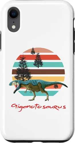 Vista 9 de iPhone 12 mini Giganotosaurus Retro T rex prehistoric dinosaur Father's day Case
