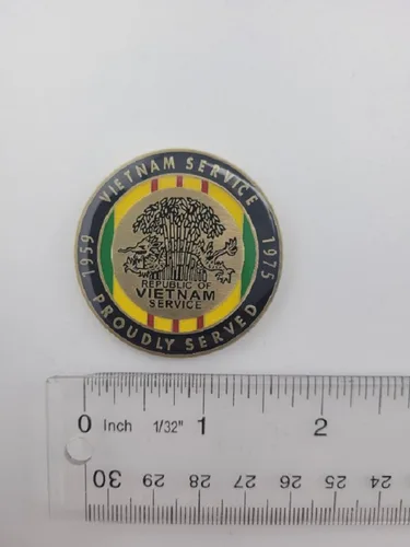 Vista 6 de Operación Campbell Streamer Vietnam Challenge Coin