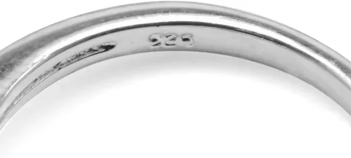 Vista 36 de Silvershake Anillo de plata de ley 925 chapada en oro blanco o amarillo con piedra natal de 5 piedras para mujer Azul zafiro creado