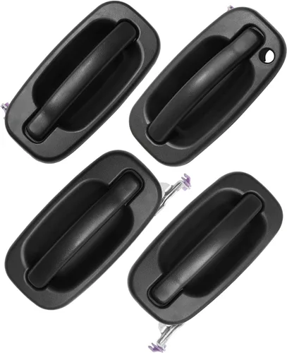 Vista 16 de Manija de puerta exterior sin llave, compatible con Chevy Silverado Suburban Tahoe Avalanche 1999-2007, GMC Sierra Yukon, Cadillac Escalade, lado