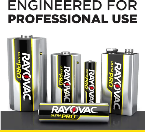 Vista 2 de Rayovac AA Batteries, Ultra Pro Double A Batería alcalina, 8