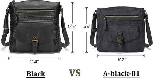 Vista 8 de KouLi Buir Monederos cruzados para mujer, bolsos de hombro de piel sintética, bolso bandolera Crossboby, medianos y múltiples bolsillos..