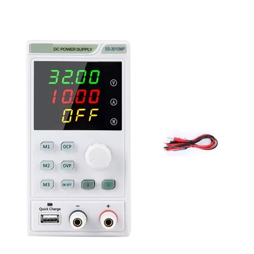 Vista 10 de Fuente de alimentación de CC variable, 80V 10A 300W LED Digital Lab Bench Fuente de alimentación ajustable de banco de CC regulada fuente