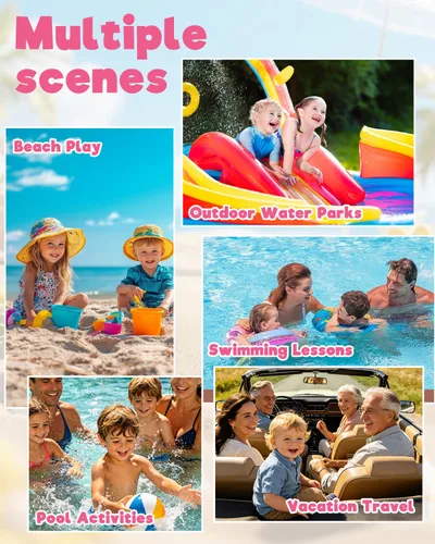 Vista 8 de ALVA Pañales de natación BABY 2 piezas reutilizables para bebé niña de 0 a 8 meses, pañales de natación ajustables a presión lavables para piscina