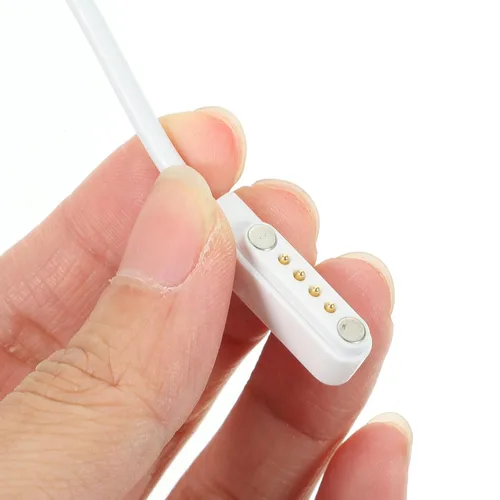 Vista 6 de Toddmomy Cable de carga magnético para reloj inteligente de 4 pines, cable de carga USB para relojes de teléfono, compatible con bandas inteligentes