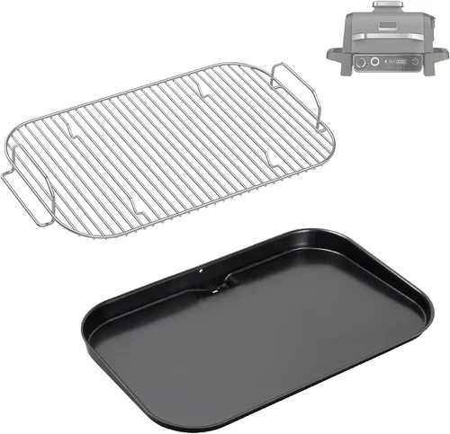 Vista 11 de FG551 FG550 DG551 - Parrilla de repuesto para parrillas interiores Ninja Foodi Smart XL 6 en 1, sartén de hierro fundido para parrillas FG551