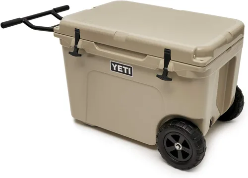 Vista 2 de YETI Tundra Haul - Enfriador portátil con ruedas Canela