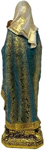 Vista 3 de miSantuario Nuestra Señora Del Rosario, Virge Del Rosario - Figura religiosa de 12 pulgadas de resina con estatua religiosa, Nuestra Señora