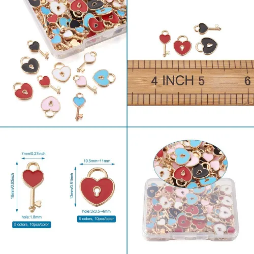 Vista 6 de Key Lock Charms
