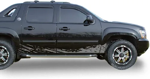 Vista 3 de Adhesivo de vinilo con salpicaduras de barro lateral compatible con Chevrolet Avalanche 2007-2013 (negro)