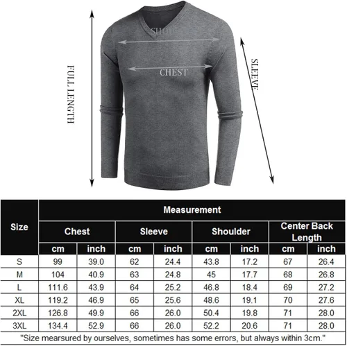 Vista 5 de JINIDU Suéter de punto con cuello en V para hombre, casual, manga larga, ajustado, sin botones