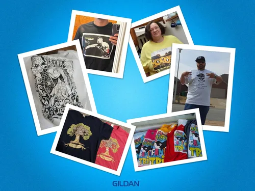 Vista 6 de Gildan Camisetas personalizadas Camiseta unisex de cuello redondo Personaliza tu imagen, texto y foto Hombre, Mujer Adulto