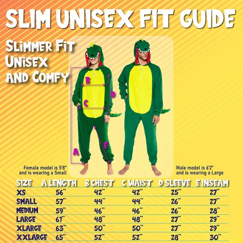 Vista 3 de FUNZIEZ! - Disfraz de animal de una pieza para adultos, disfraz de felpa para Halloween, traje de cosplay de fruta para mujer y hombre, Dinosaurio