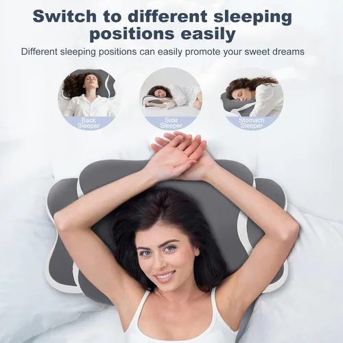 Vista 4 de Cervical Neck Pillow for Neck Pain Relief, Side Sleeper Pillows for Adults