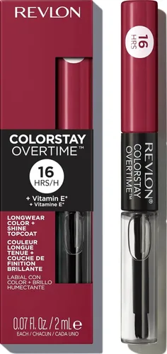 Vista 11 de Revlon Lápiz labial líquido con brillo de labios transparente, colorStay Overtime Lipcolor, relleno de calcetines para mujeres, 005 Infinite 005