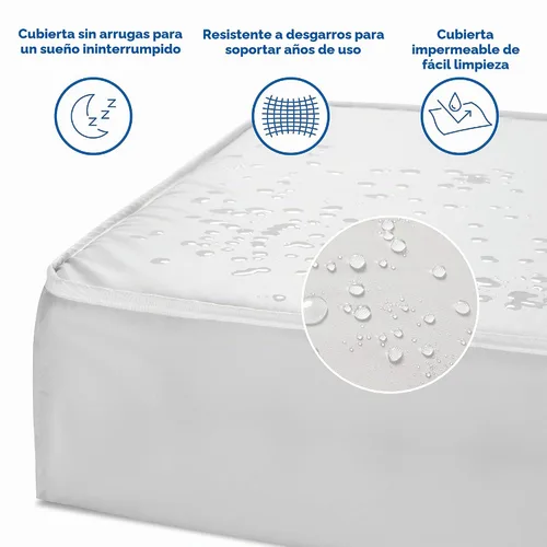 Vista 4 de DaVinci Complete Slumber MINI - Colchón para cuna, soporte firme, ligero, impermeable, certificado Greenguard Gold