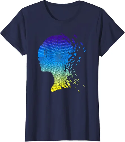 Vista 13 de Camiseta con diseño de auriculares de realidad virtual de VR Fans, Negro, S