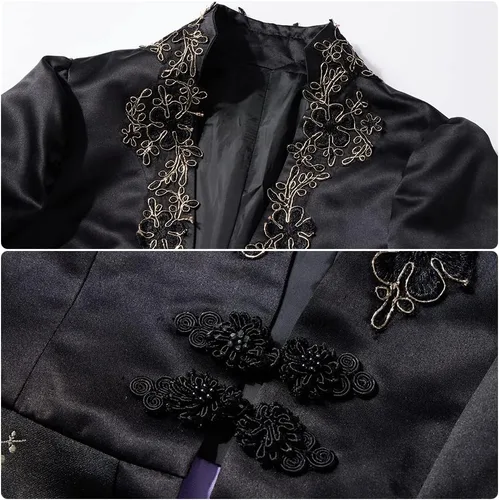Vista 4 de Weixu Disfraz de bruja para mujer de Vengerberg, uniforme de lujo, disfraz de Halloween