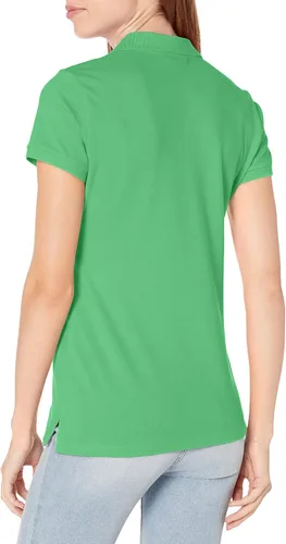 Vista 2 de Camiseta de polo Nautica para mujer, de manga corta, 5 botones, transpirable, 100% algodón