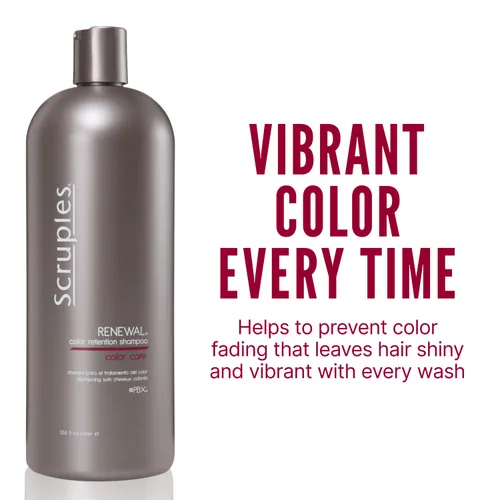 Vista 2 de Scruples Color Renewal - Champú suave – Mantiene la salud del cabello sin despojar el color – Fórmulas establecidas y confiables para el brillo
