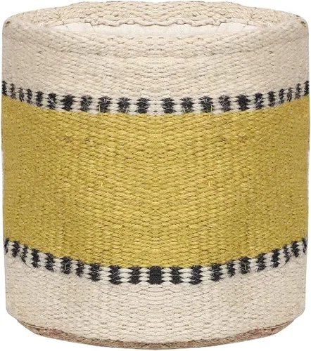Vista 19 de Cesta de Maceta de Yute Resistente, Cesta Tejida Moderna, Maceta para Flores, Maceteros de Interior para Suelo, Cesta Organizadora de Almacenamiento