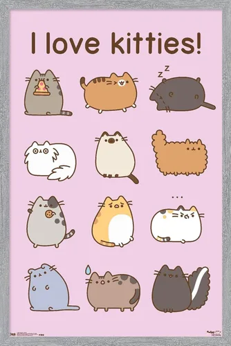 Vista 6 de Trends International Pusheen - Póster de pared de gatitos, 22.375 x 34 pulgadas, versión premium sin marco