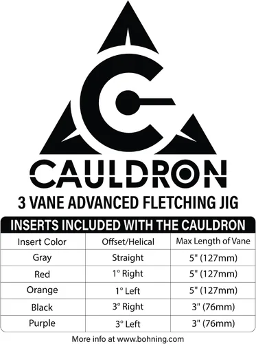 Vista 3 de Bohning Caldero Completo Fletching Jig Negro